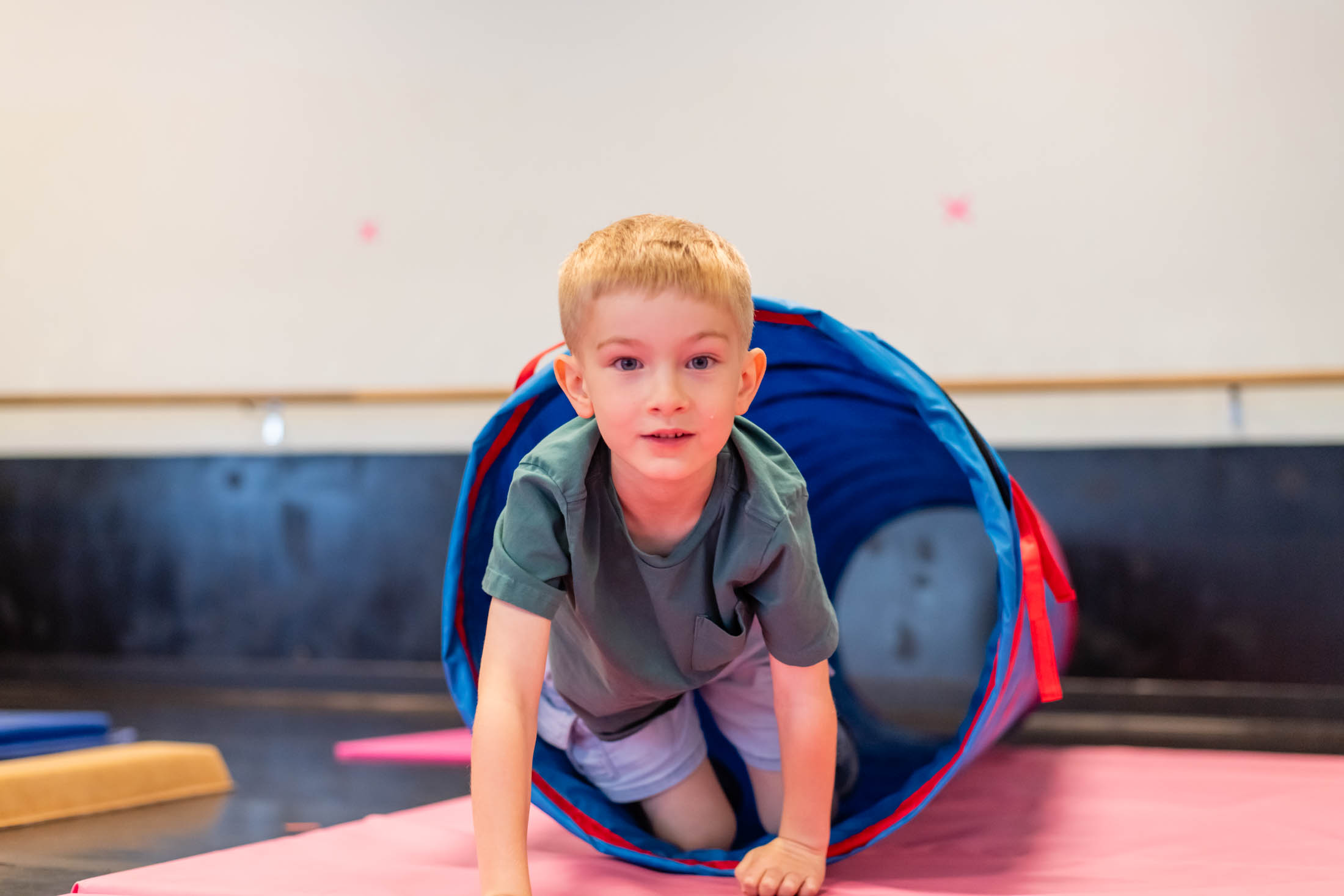Children at play in the Evergreen Dance Academy Child Care classroom