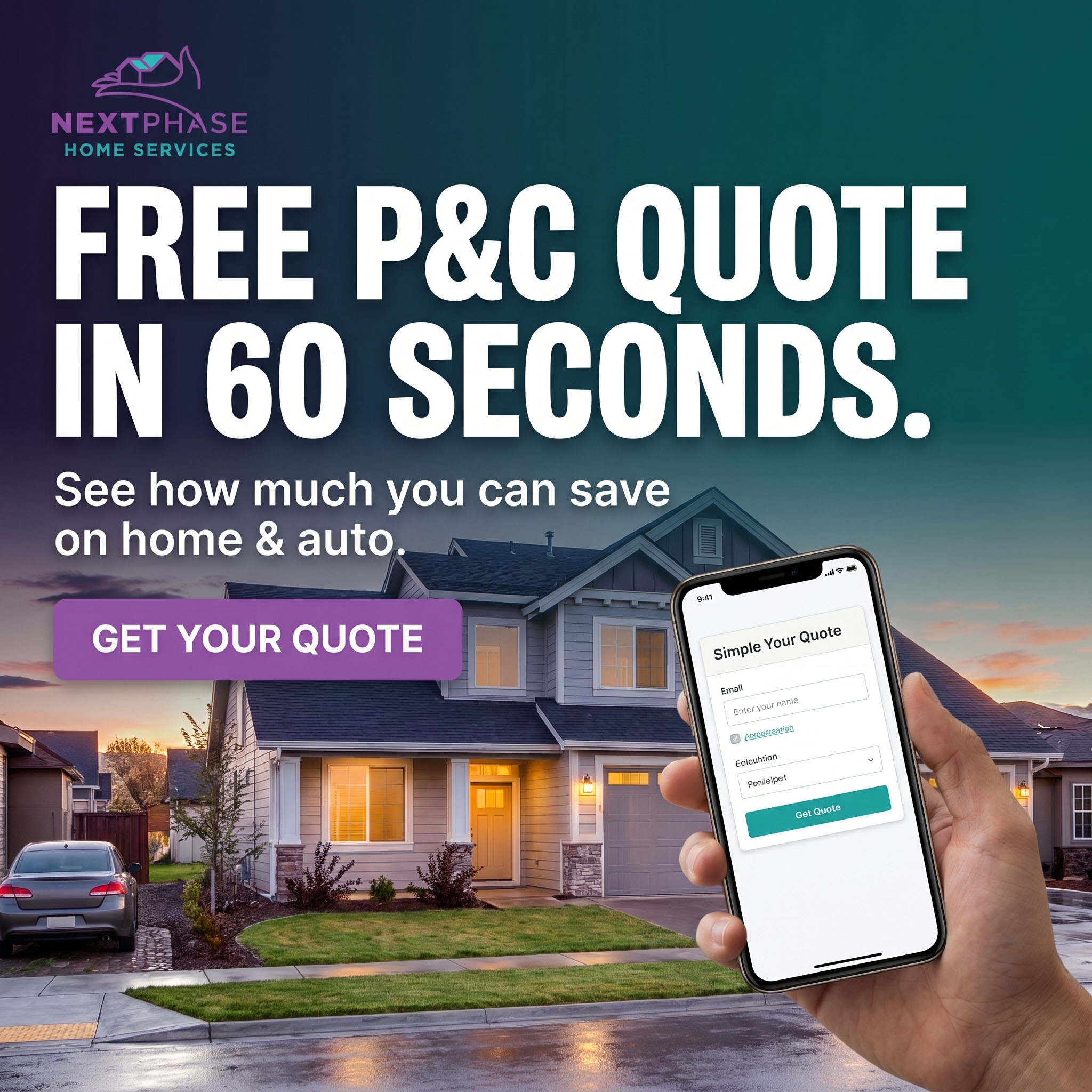 NextPhase Insurance ad creative