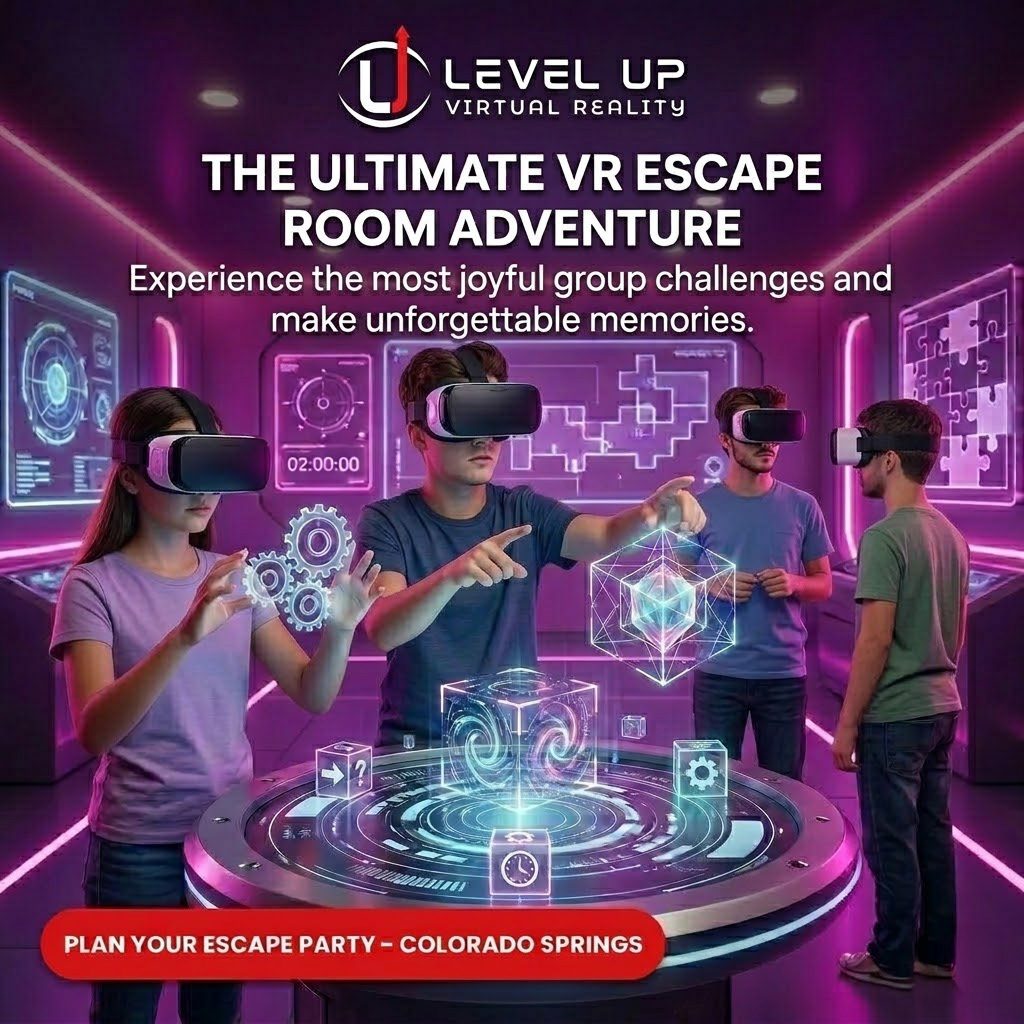 Level Up Virtual Reality ad creative
