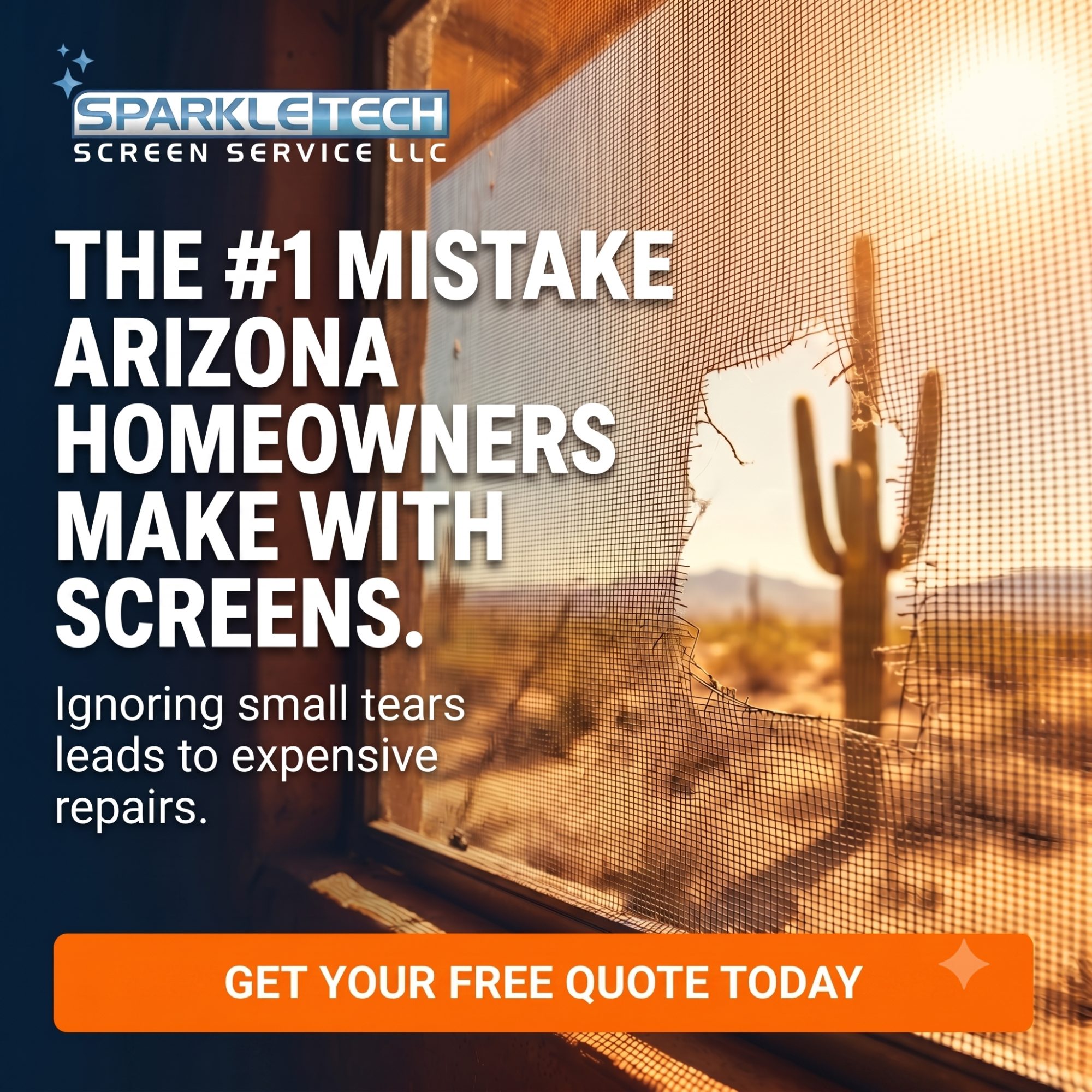 Sparkle Tech Screen Service ad creative