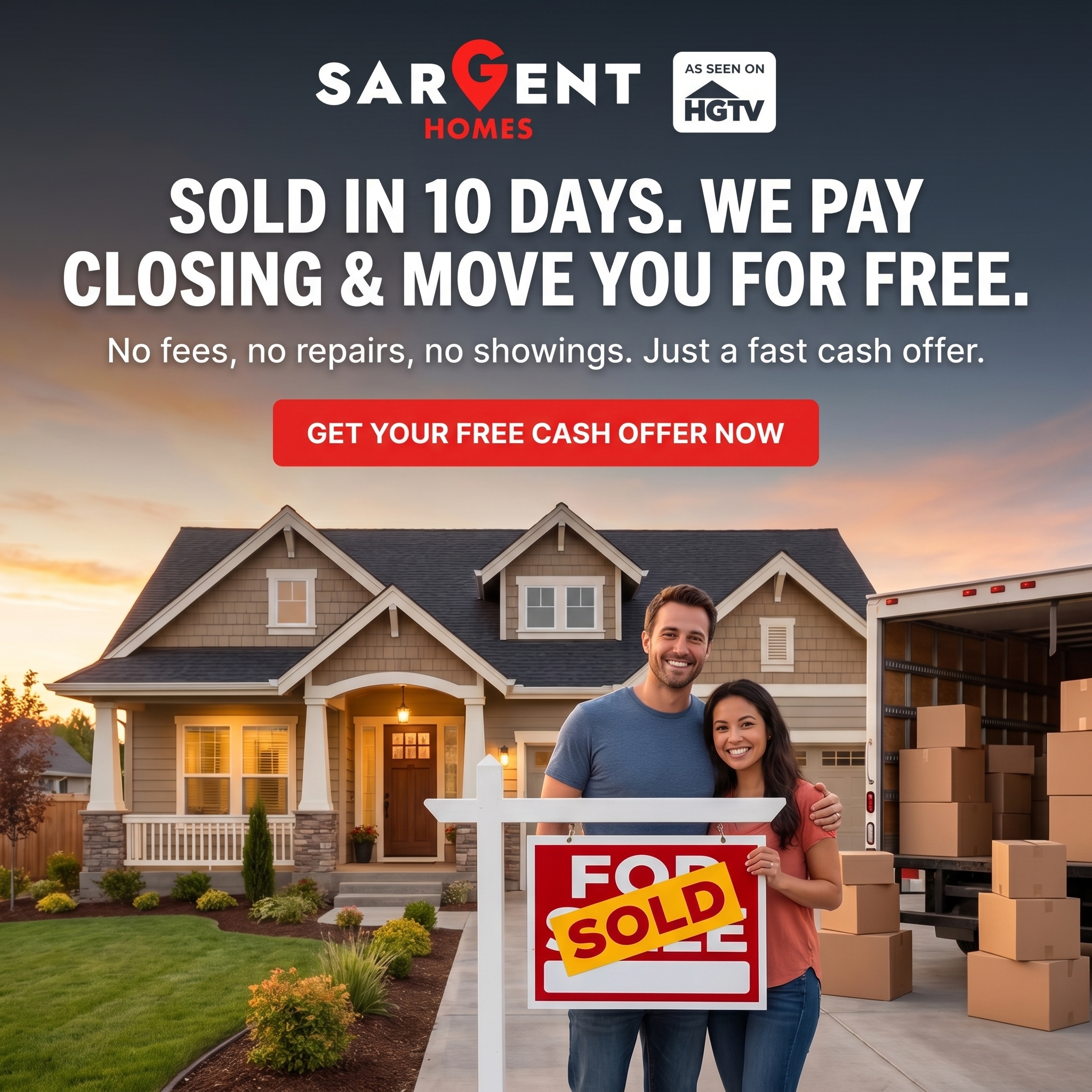 Sargent Homes ad creative