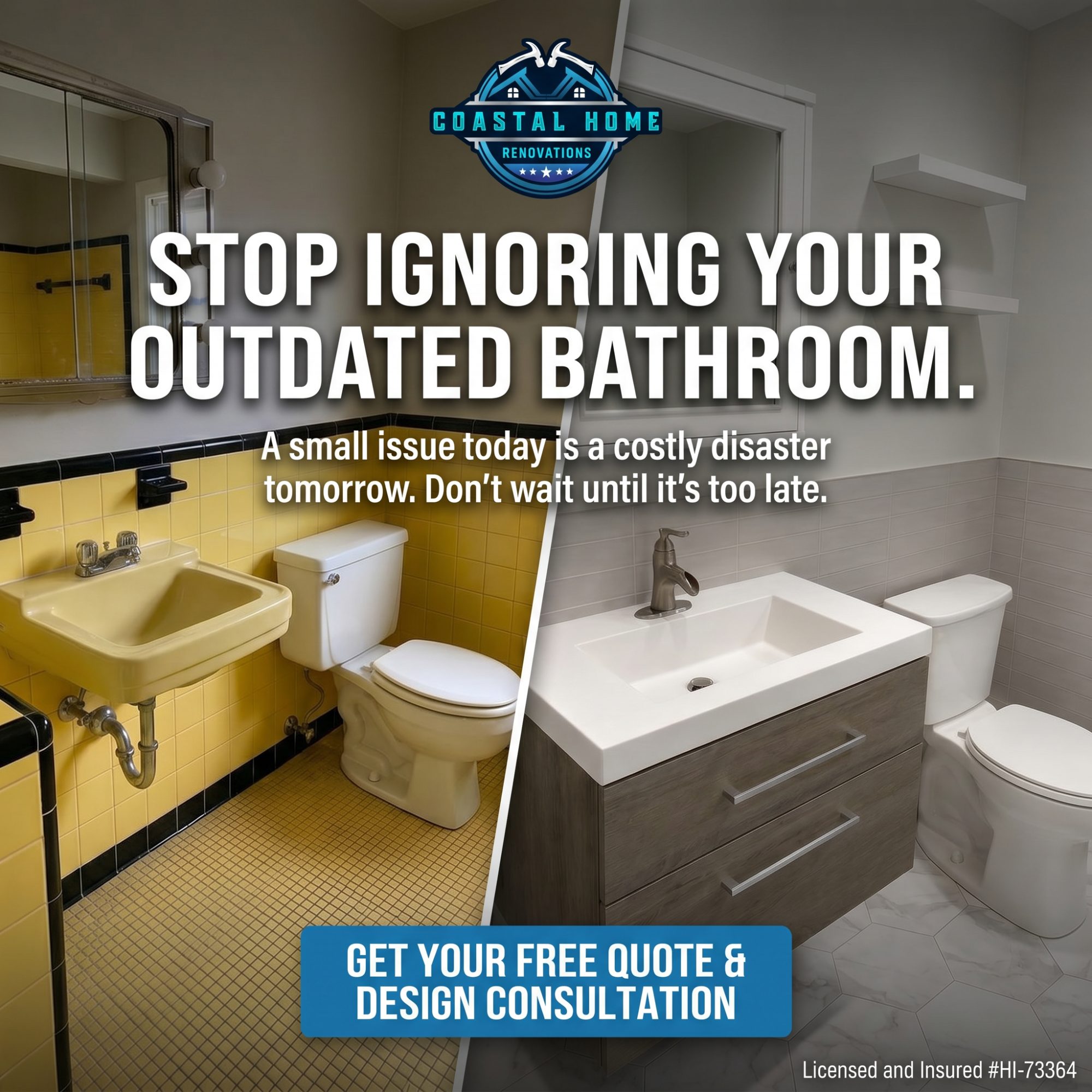 Coastal Home Renovations ad creative