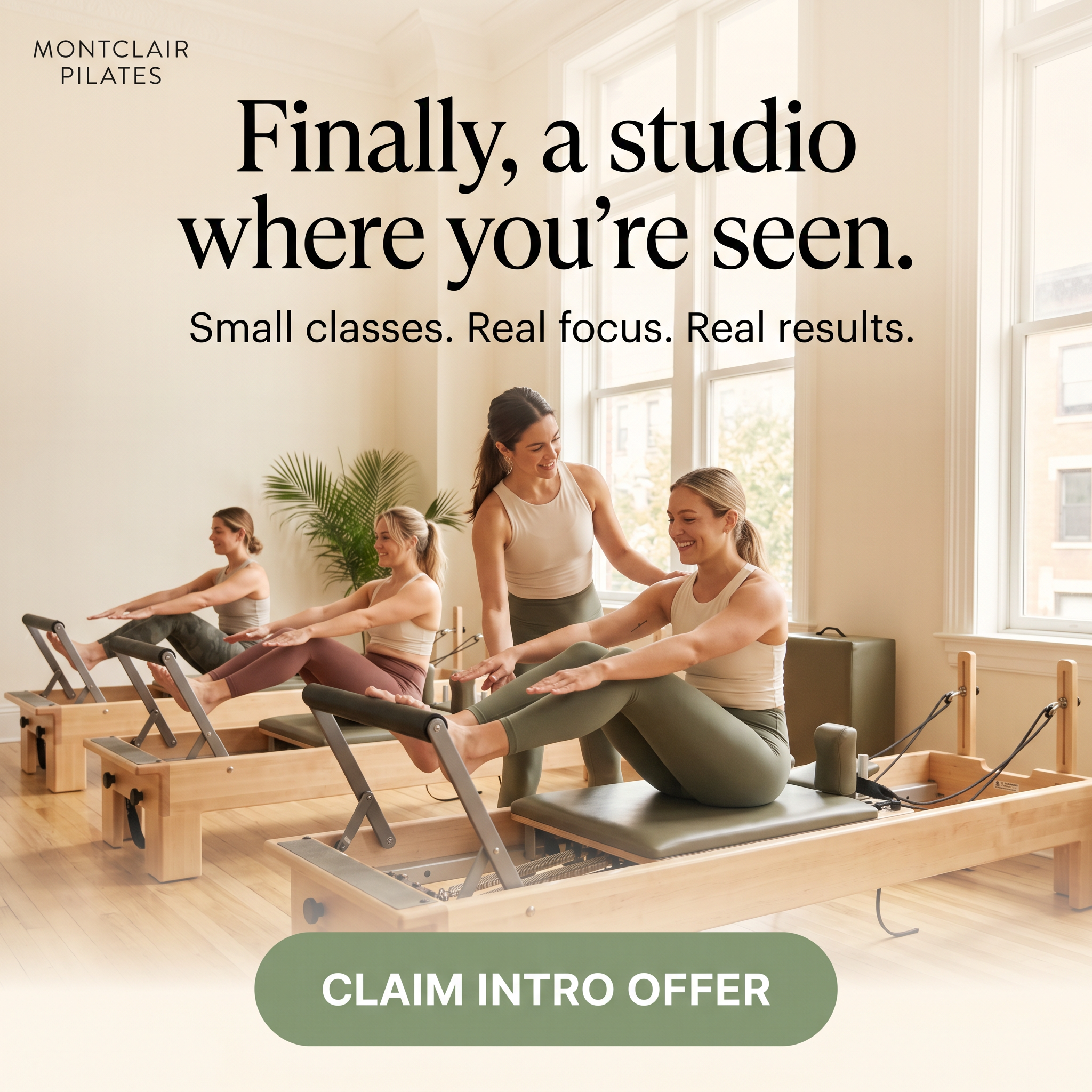 Montclair Pilates ad creative