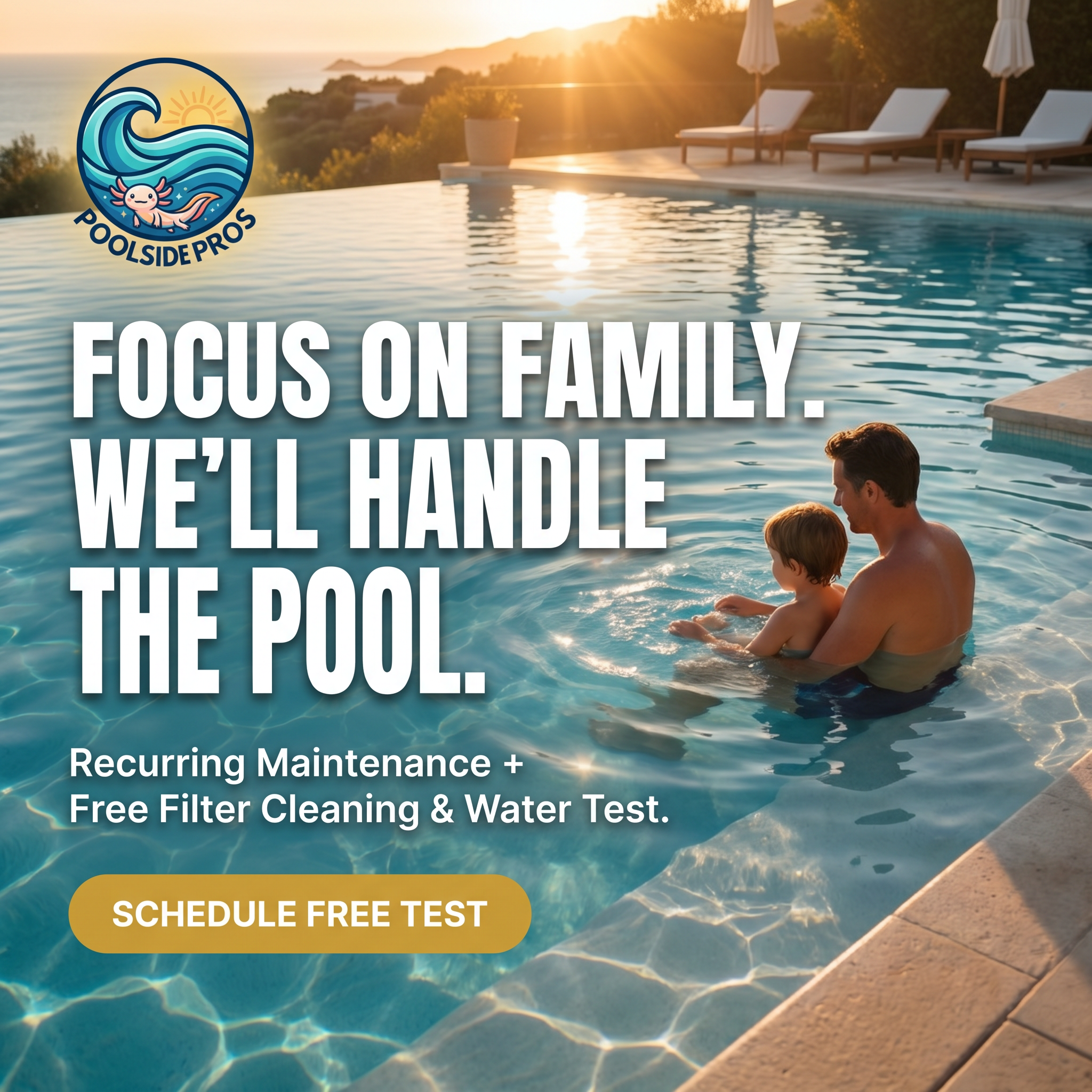 Your Pool Side Pros ad creative