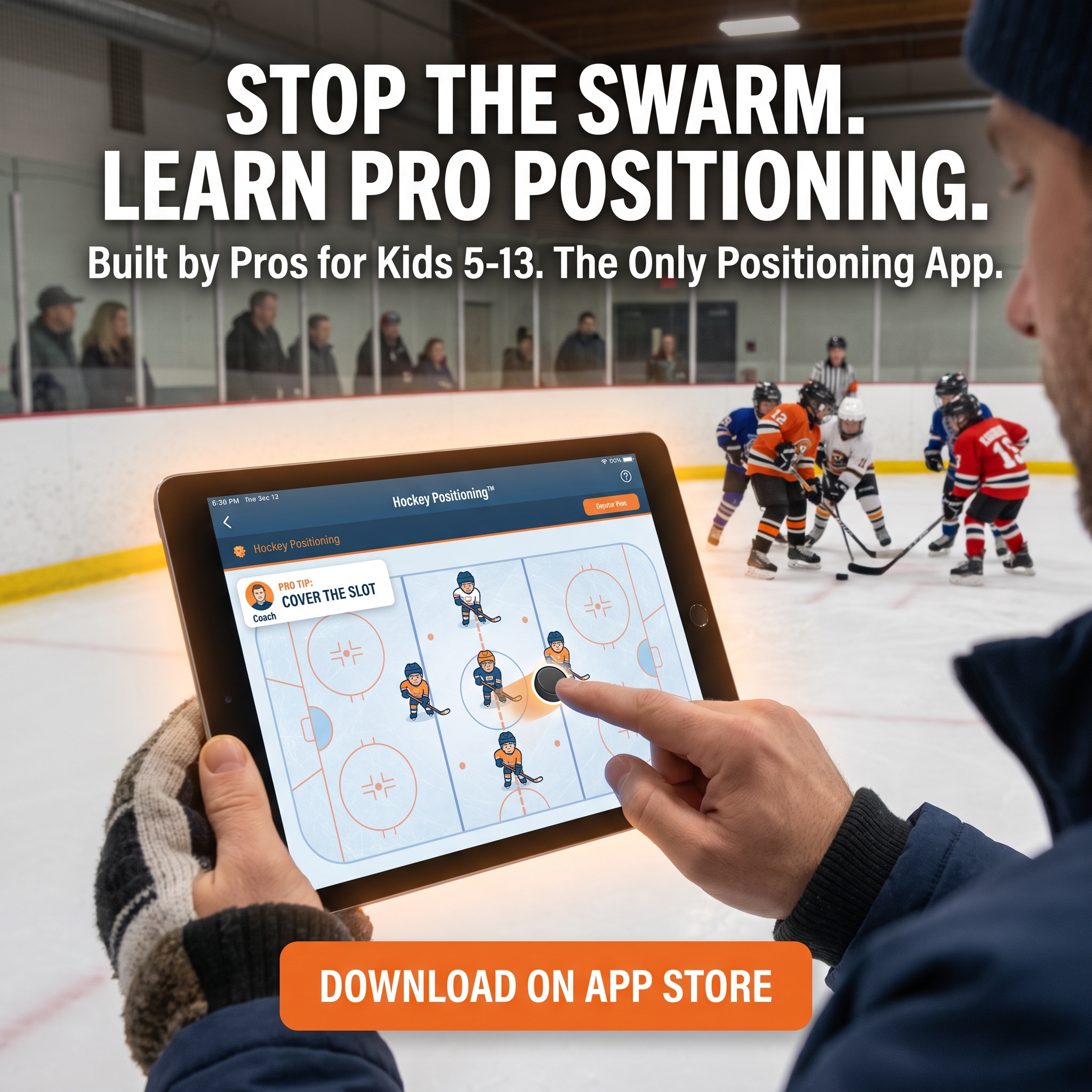 Hockey Positioning ad creative